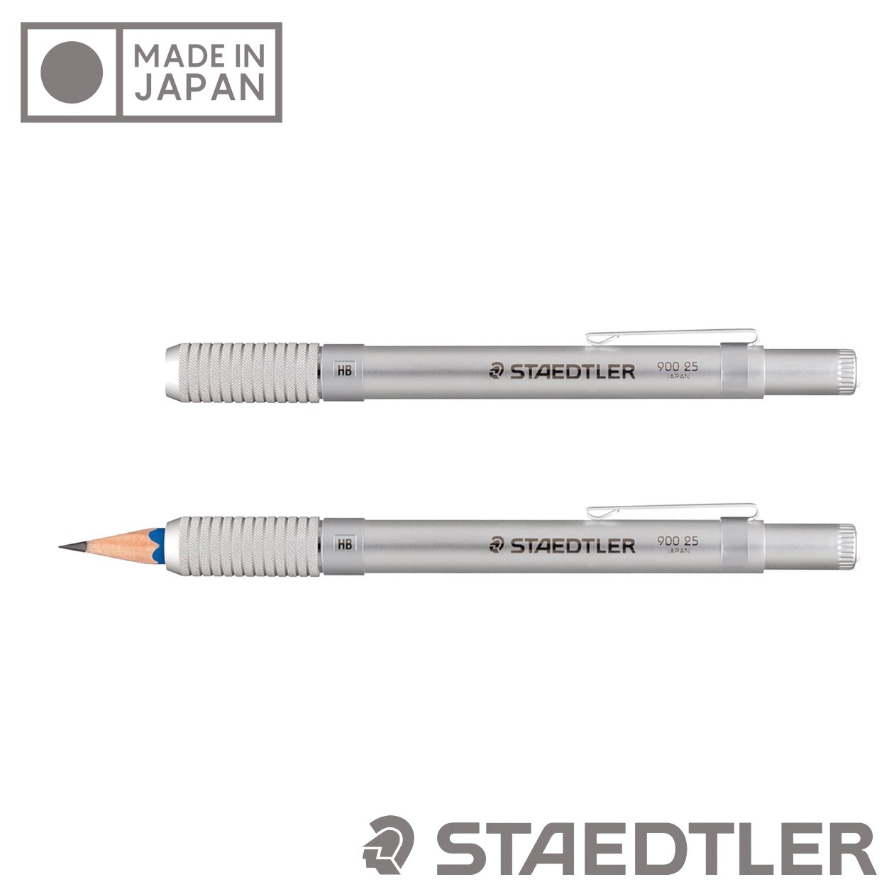 STAEDTLER Aluminum Pencil Holder Extender Knurled Grip 900-25 Made in Japan