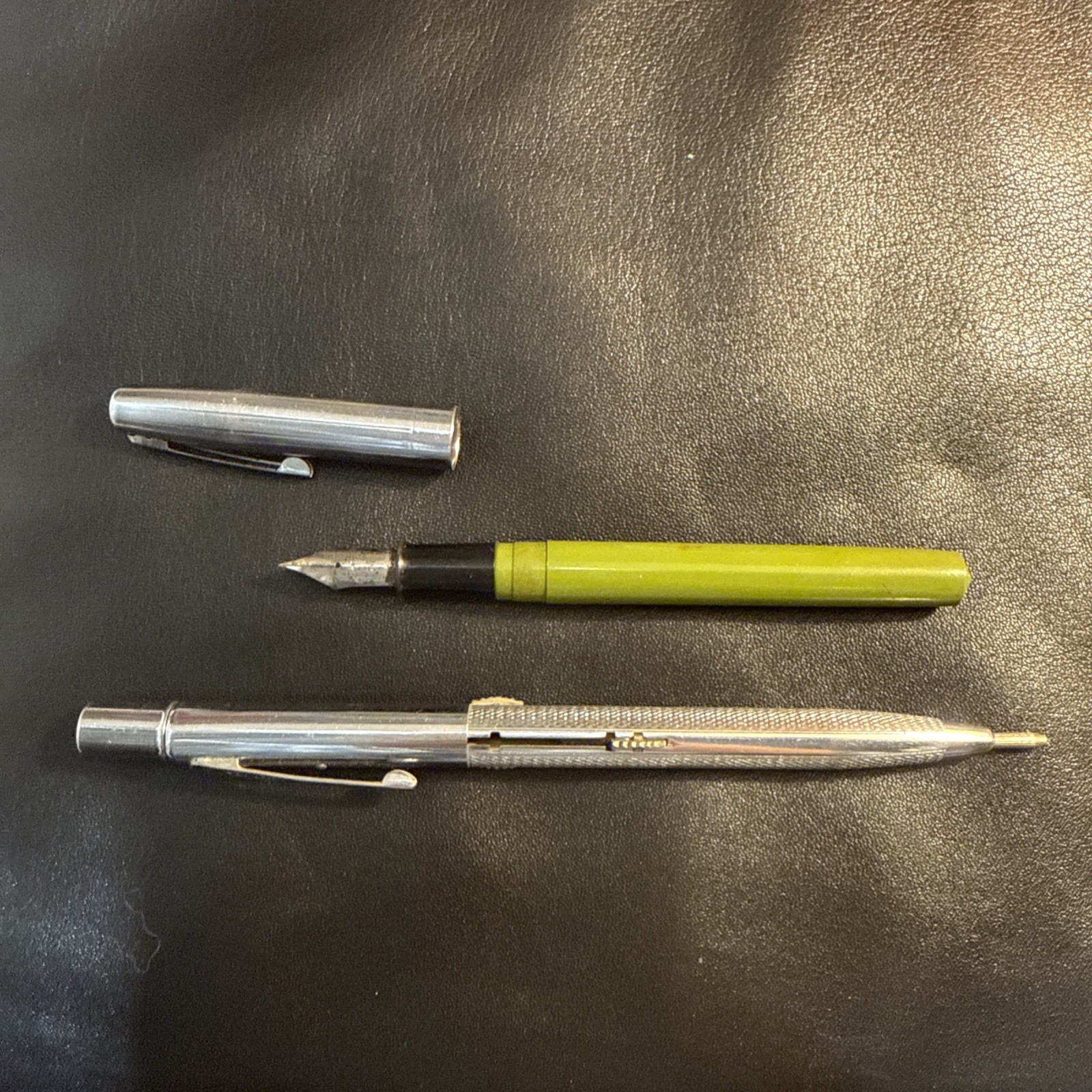 Vintage Pen & Pencil: Norma 3 Color Mechanical Lead & Sheaffer Fountain