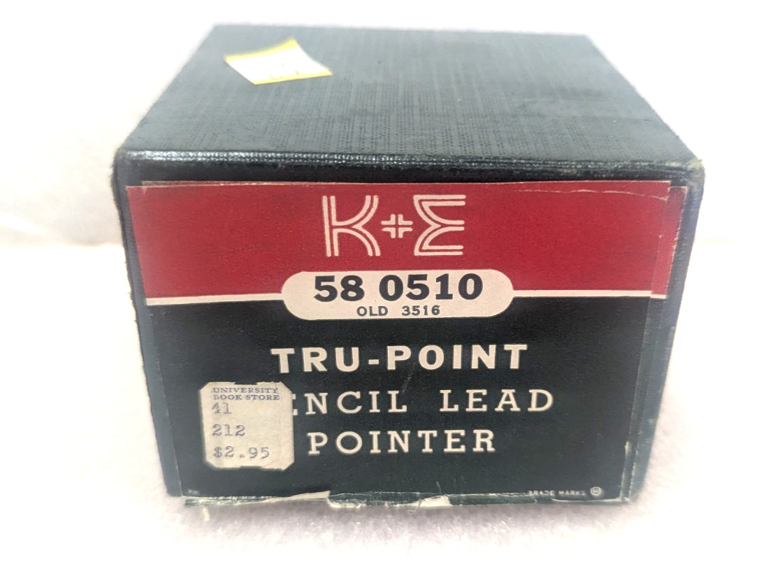 K&E TRU-POINT Pencil Lead Pointer 58 0510 with Original Vintage Box