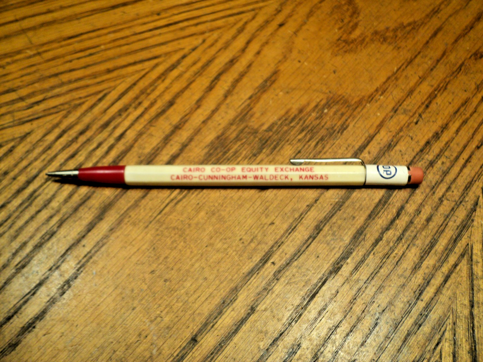 Vintage Durolite Mechanical Pencil Cairo Co-Op Equity Exchange 5-5/8″ Long USA
