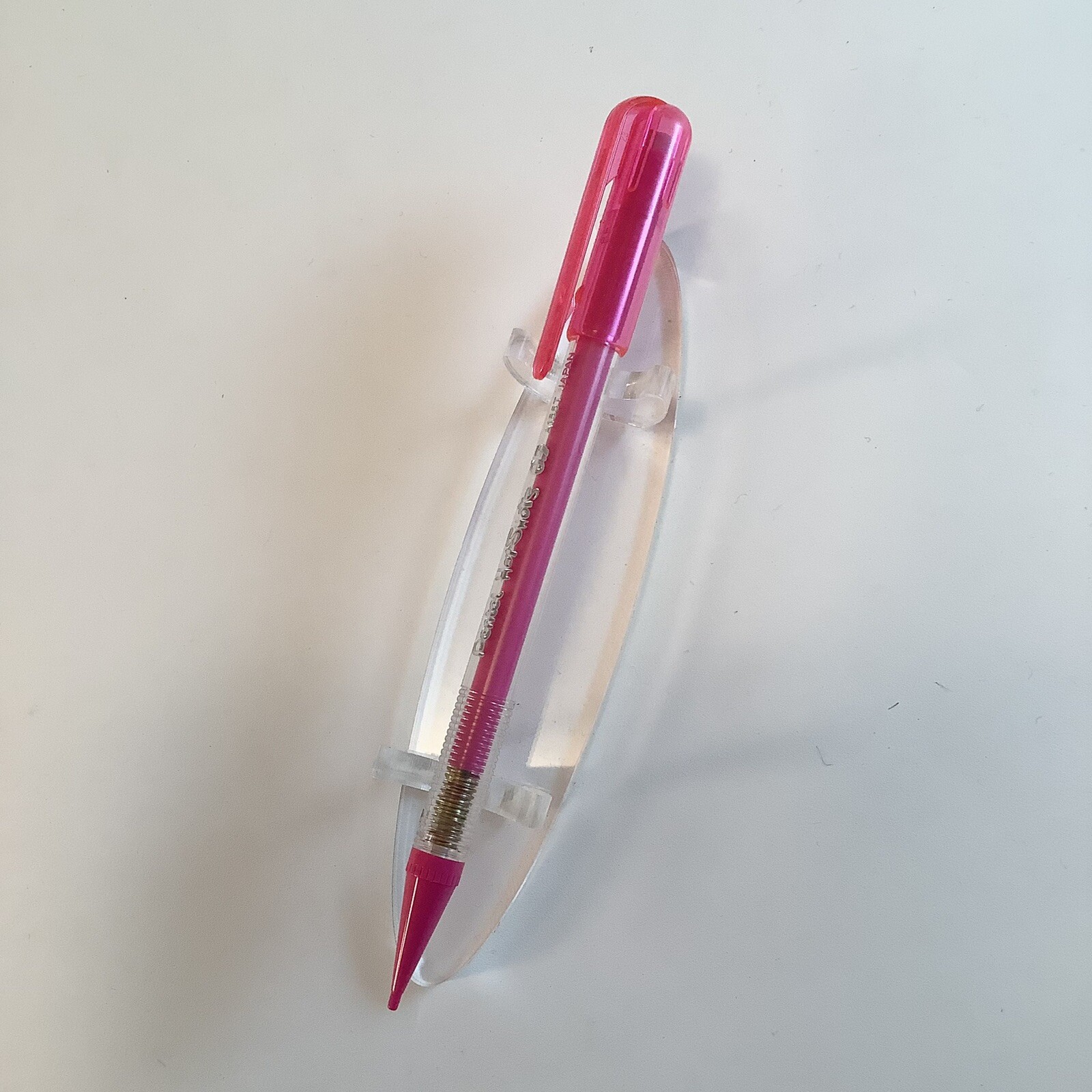 Vintage Pentel Hot Shots 0.5mm A155T Mechanical Pencil Transparent Pink