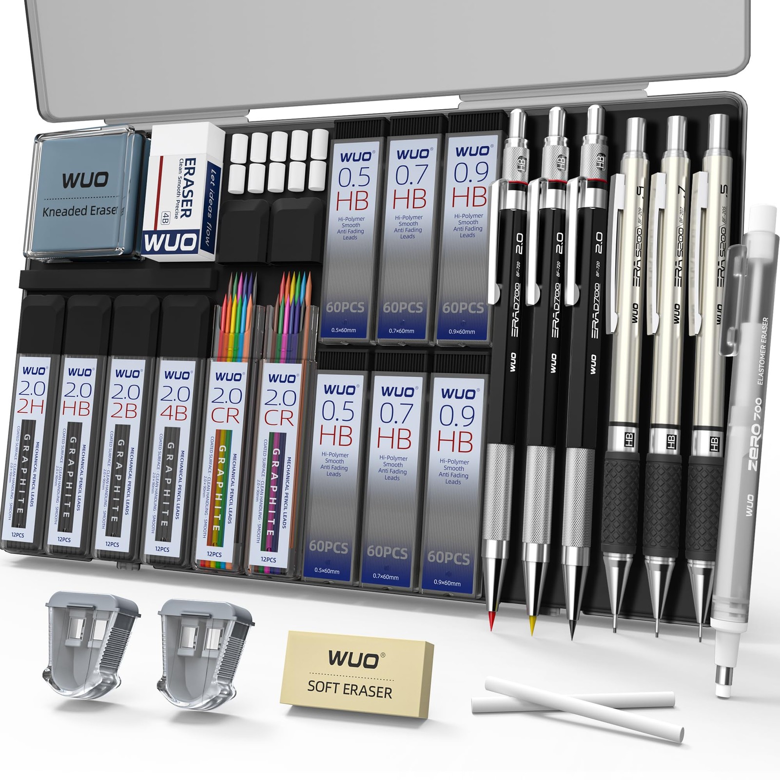 36PCS Mechanical Pencil Set with Case, Metal Drafting Pencil 0.5, 0.7, 0.9mm …