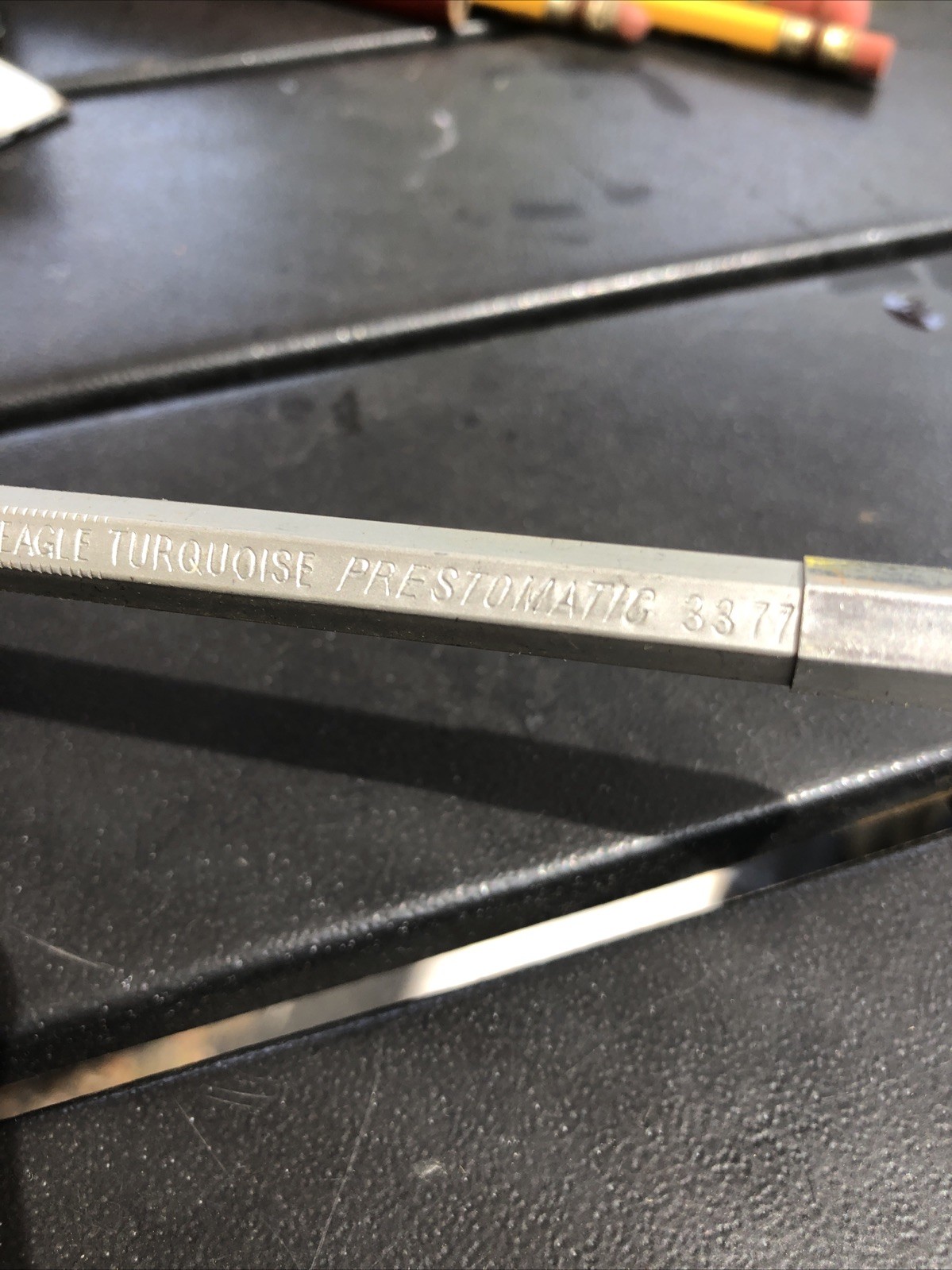 vintage Eagle Turquoise Prestomatic 3377 mechanical drafting pencil.