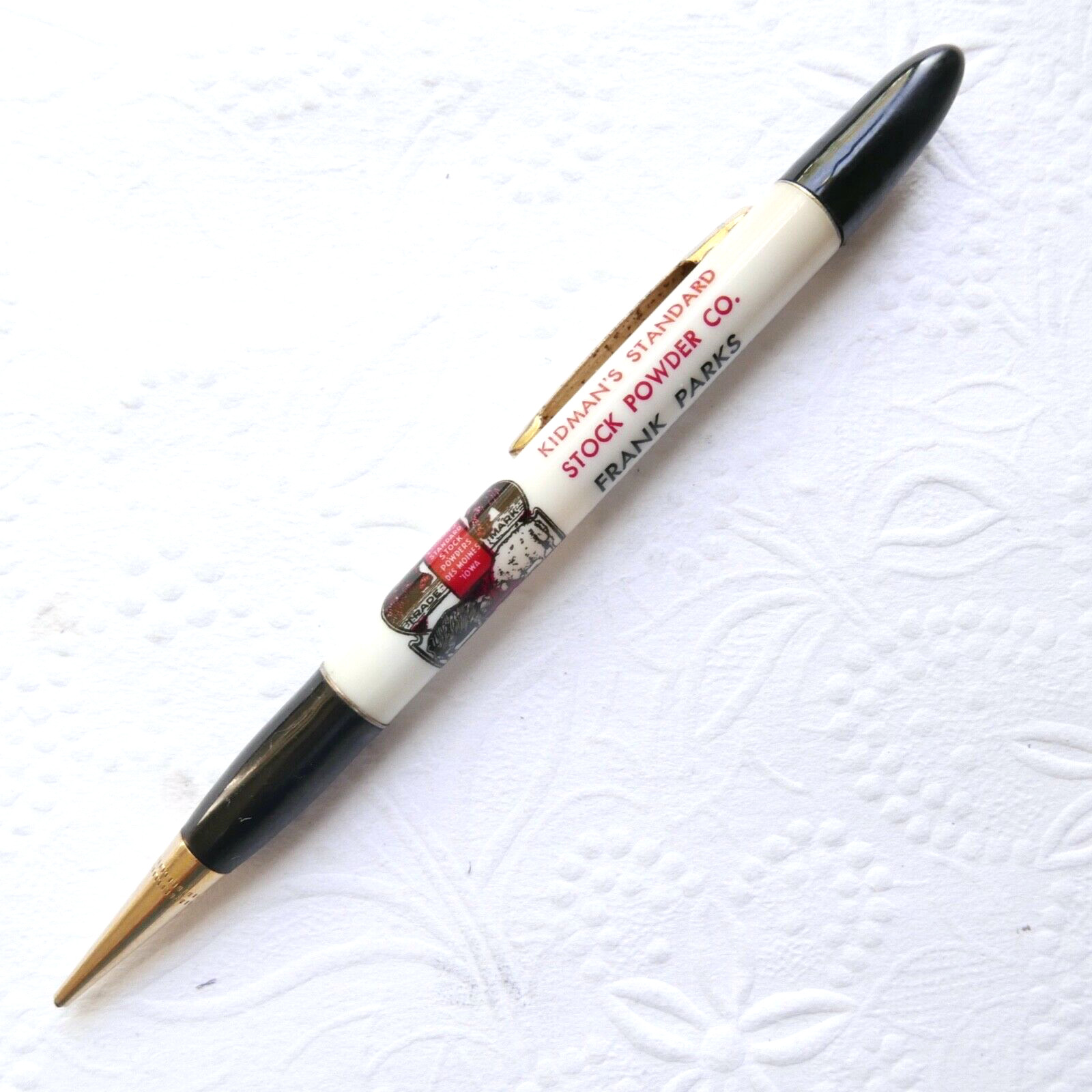 Vintage Redipoint Kidman’s Standard Stock Powder Co Mechanical Pencil Indiana G3