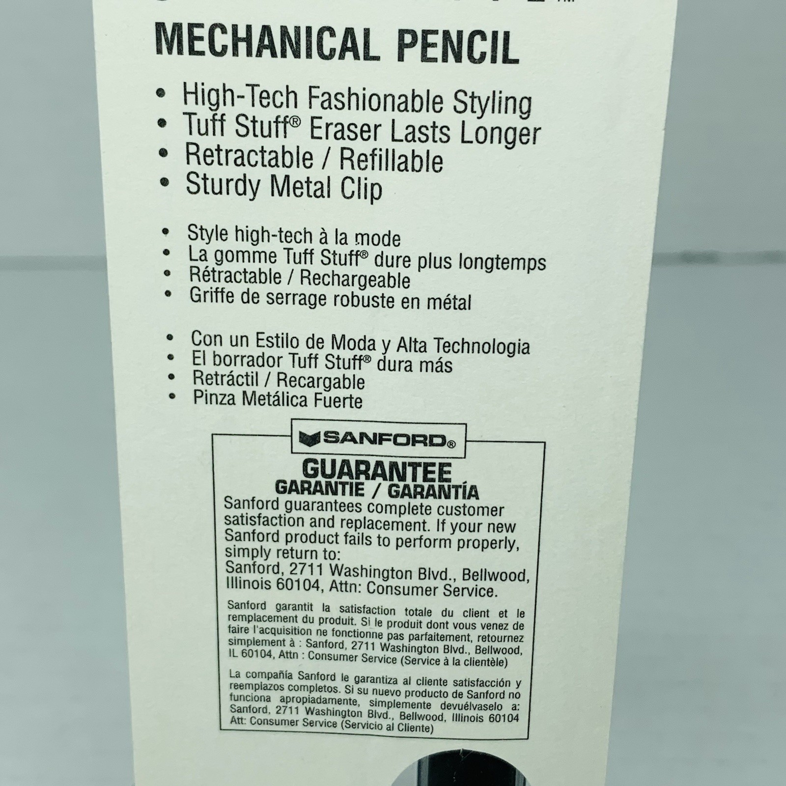 Sanford Silhouette Pencil 0.5mm Pencil Cushion Grip #51515 NEW 1996 Vintage NOS