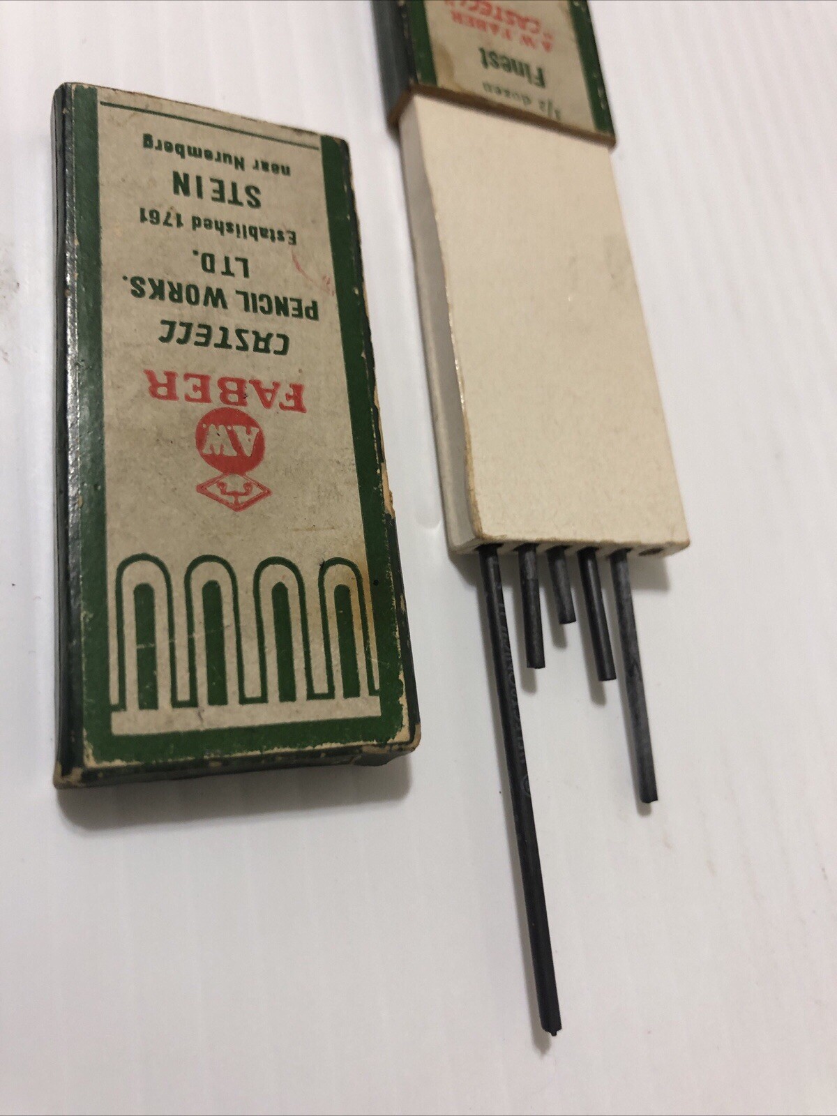 VTG A.W Fiber Castell 1/2 Dozen Pencil Leads 3 H #9030 Made In Germany. Rare