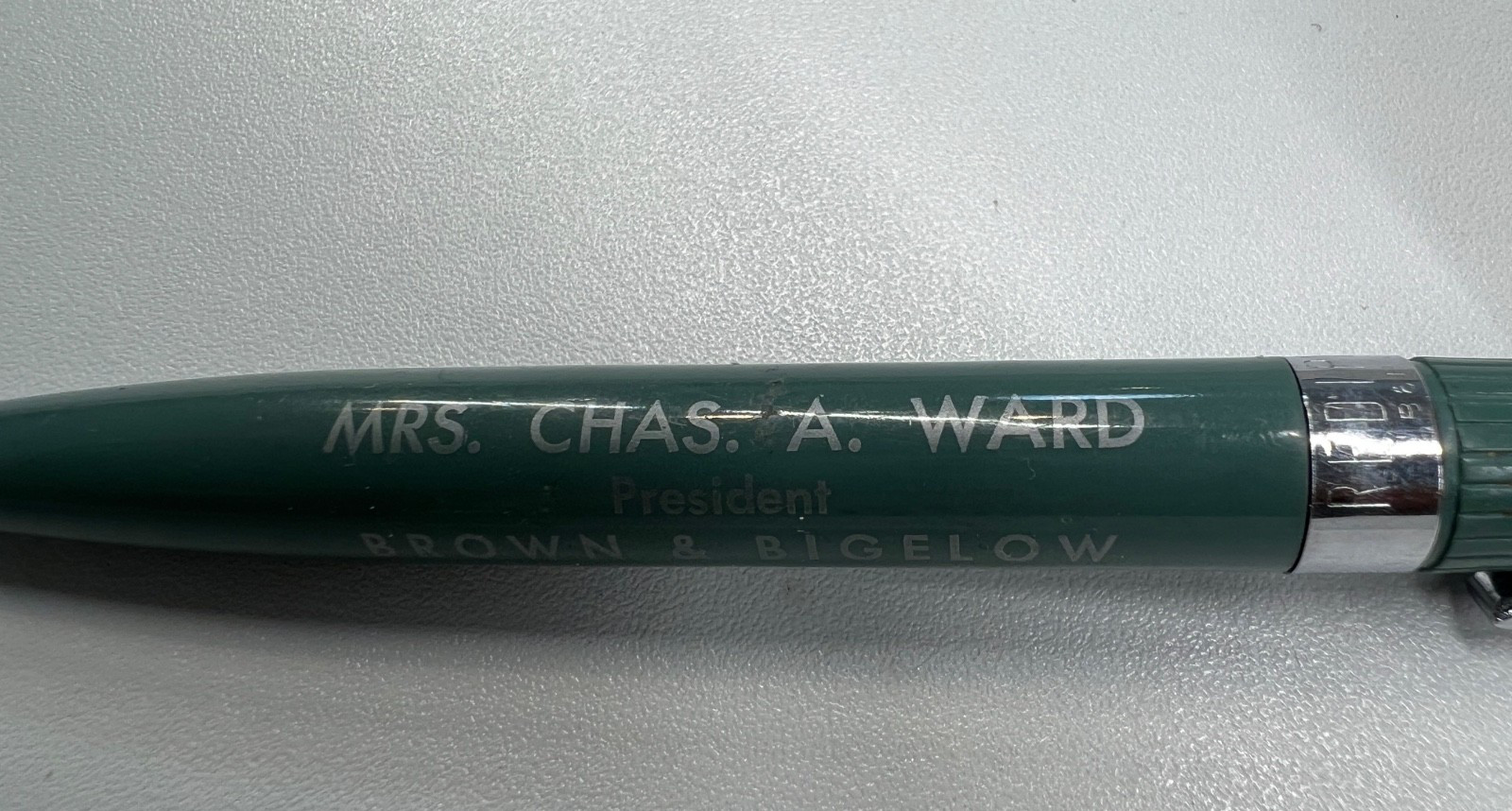 RARE VINTAGE REDIPOINT Mechanical PENCIL, Mrs Chas Ward-President, Brown&Bigelow