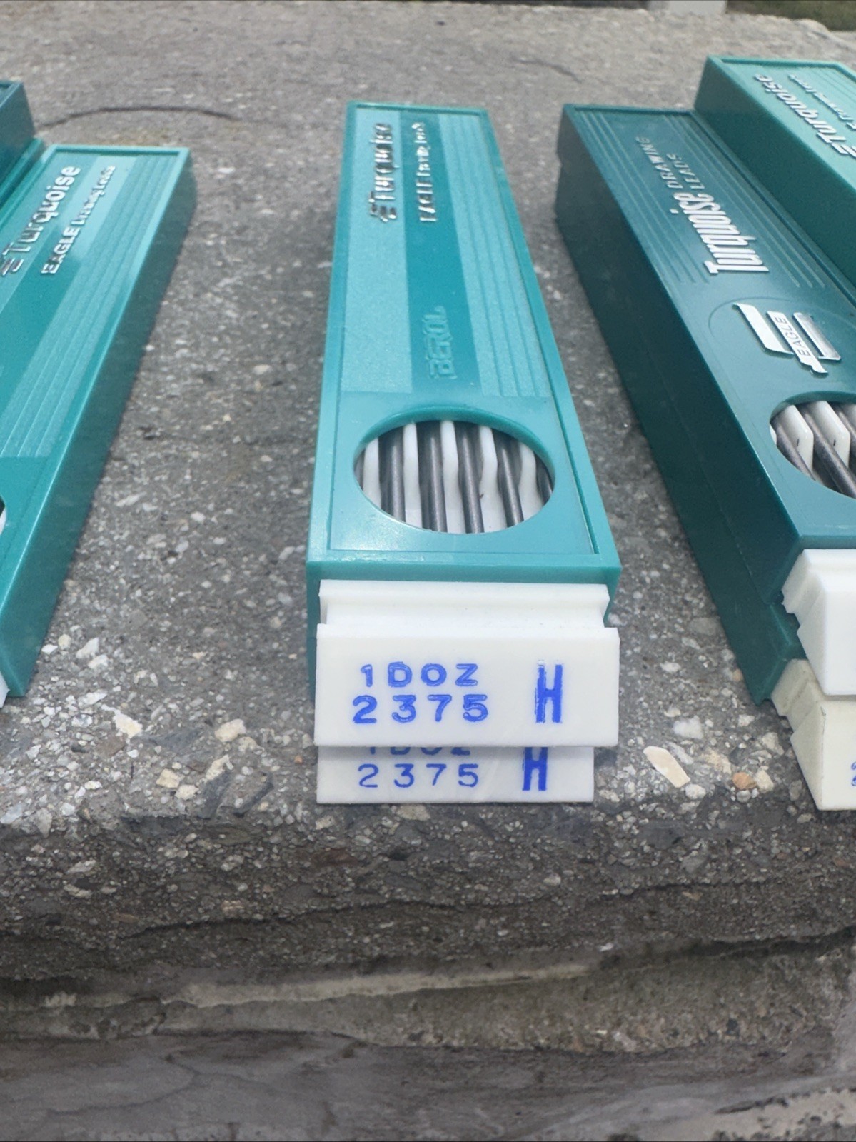 Vintage Lot Turquoise Eagle Drawing Leads 2375 4h 2h Hb 3h