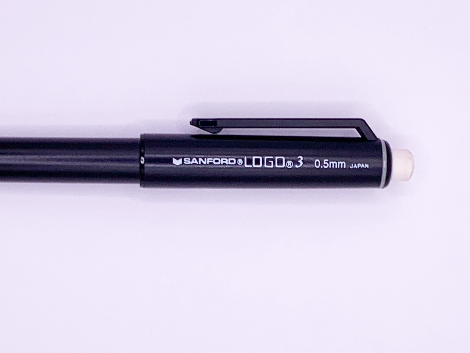 Vintage Sanford Logo 3 Mechanical Pencil 0.5mm Japan Made Black Barrel