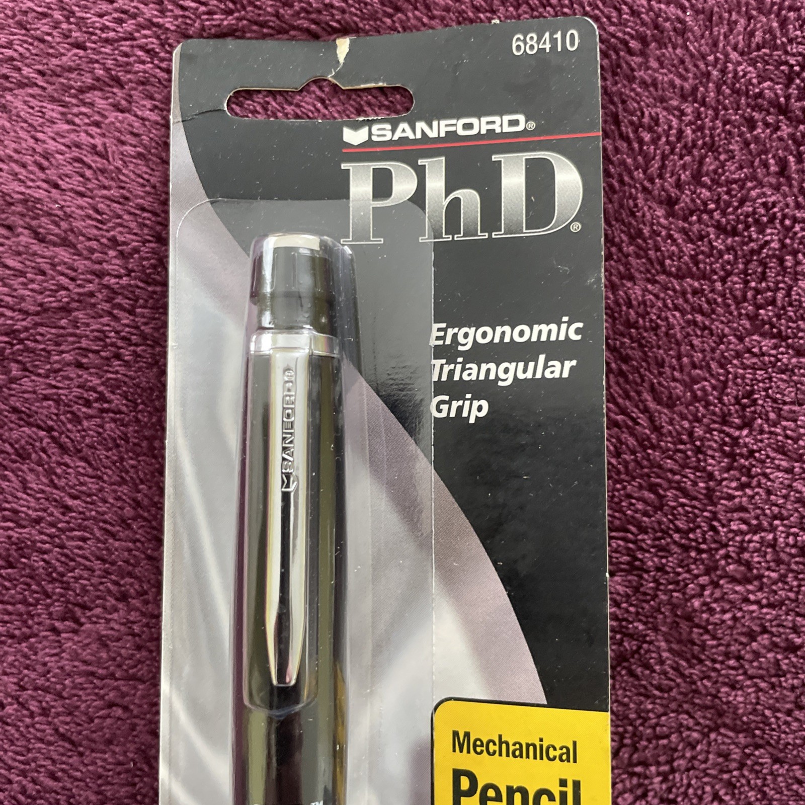 Set Of 2 Vintage Sanford PhD Black & Silver Mechanical Pencils Barrel 0.7 NOS