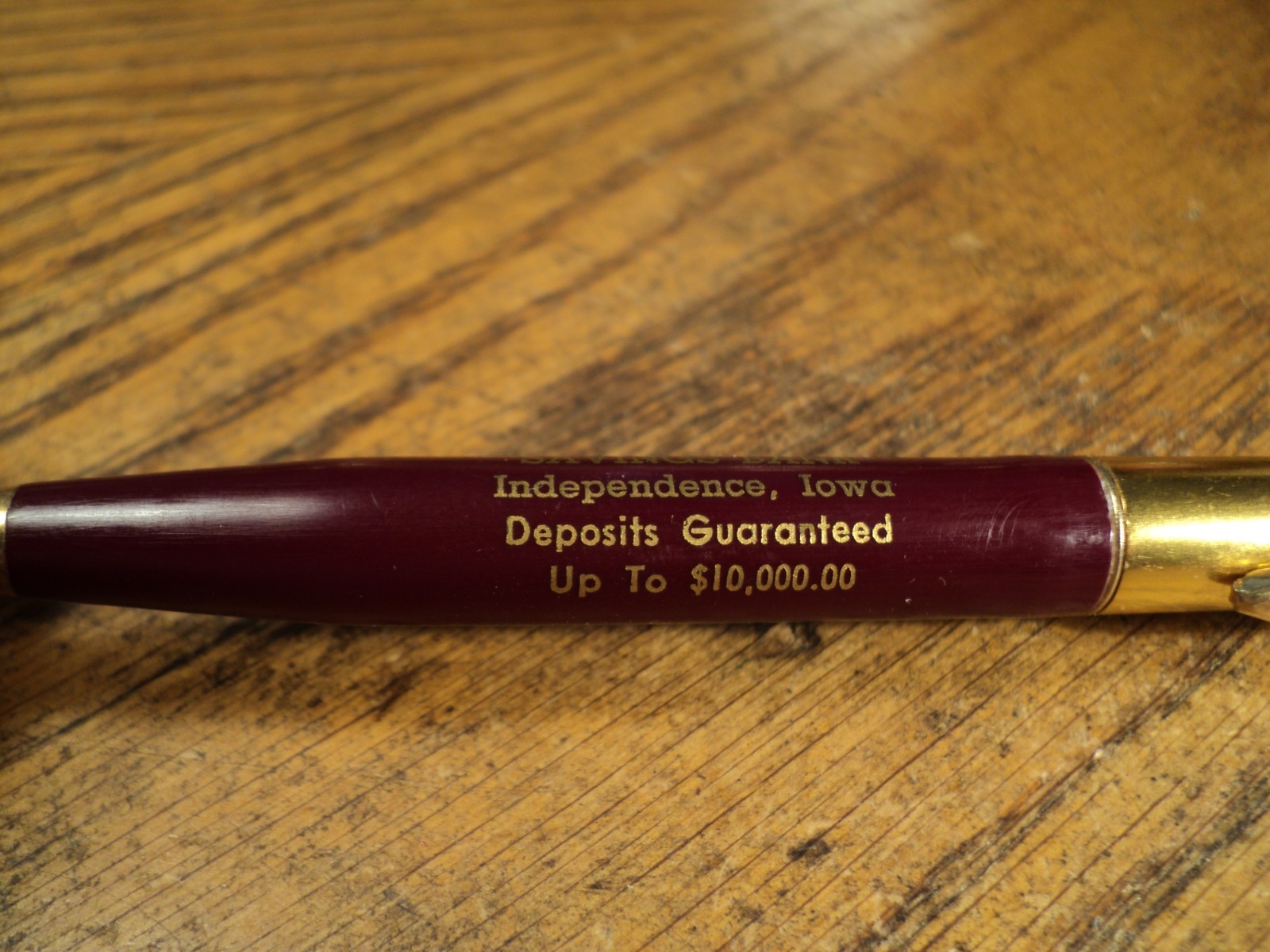 Vintage Vernon Mechanical Pencil Farmers State Savings Bank Independence Iowa