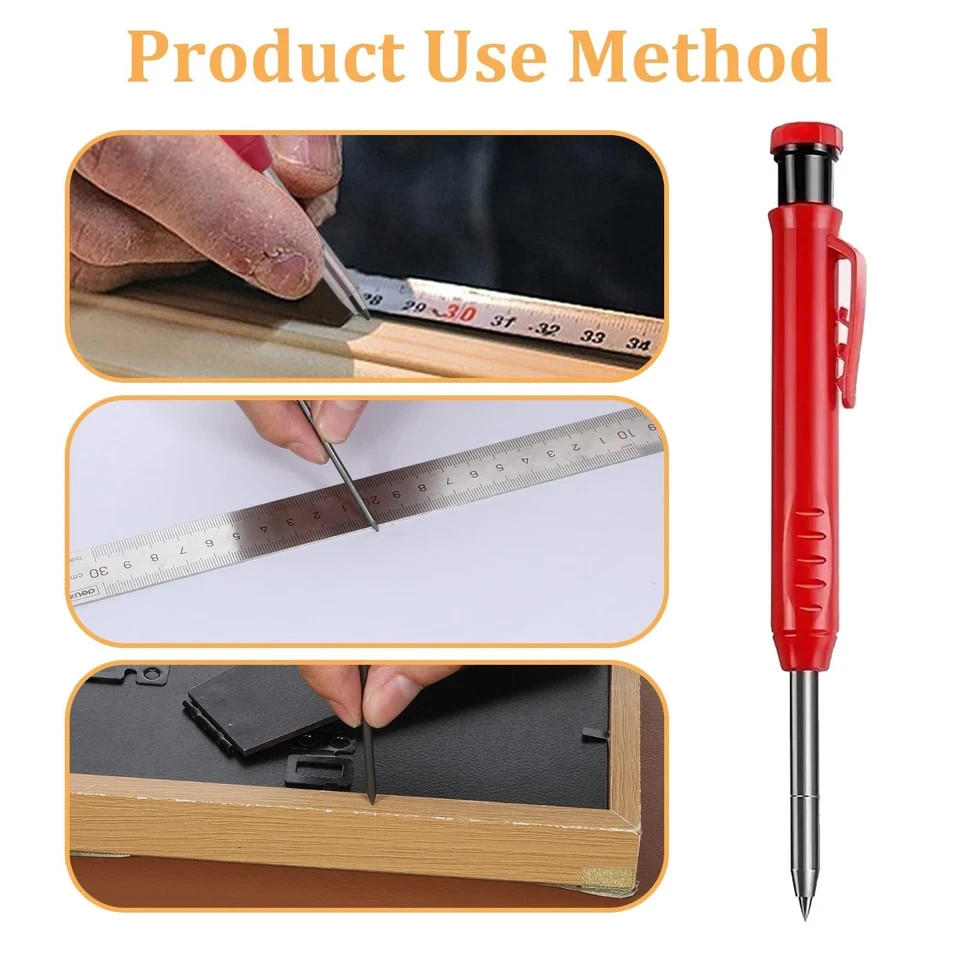 30 PCS Dry Pencil Refills, 2.8 mm Mechanical Pencil Refill, Black Pica Pencils R