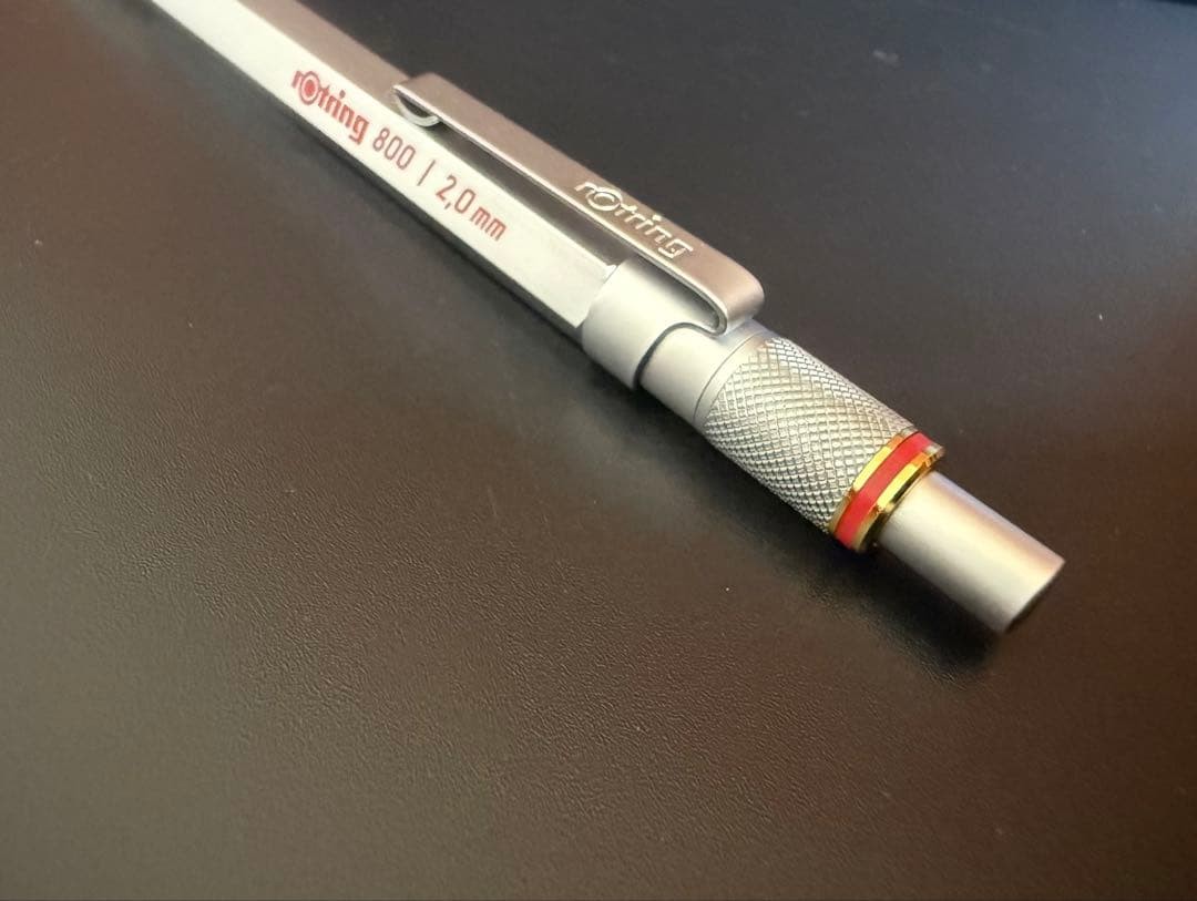 New unused rotring 800 2.0mm holder silver