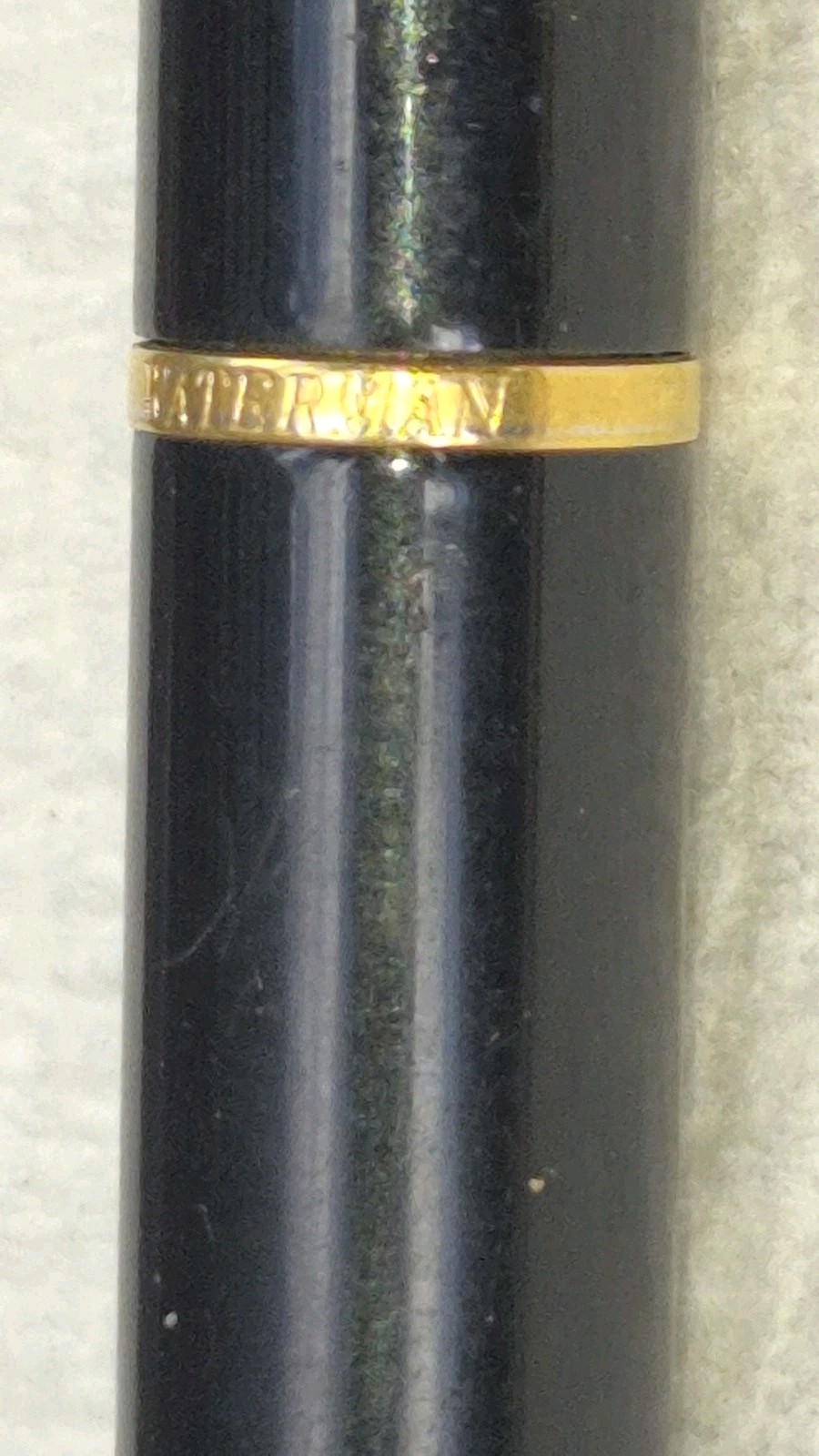 “WATERMAN * France” Black with Polished Brass Trim Working Mech Pencil