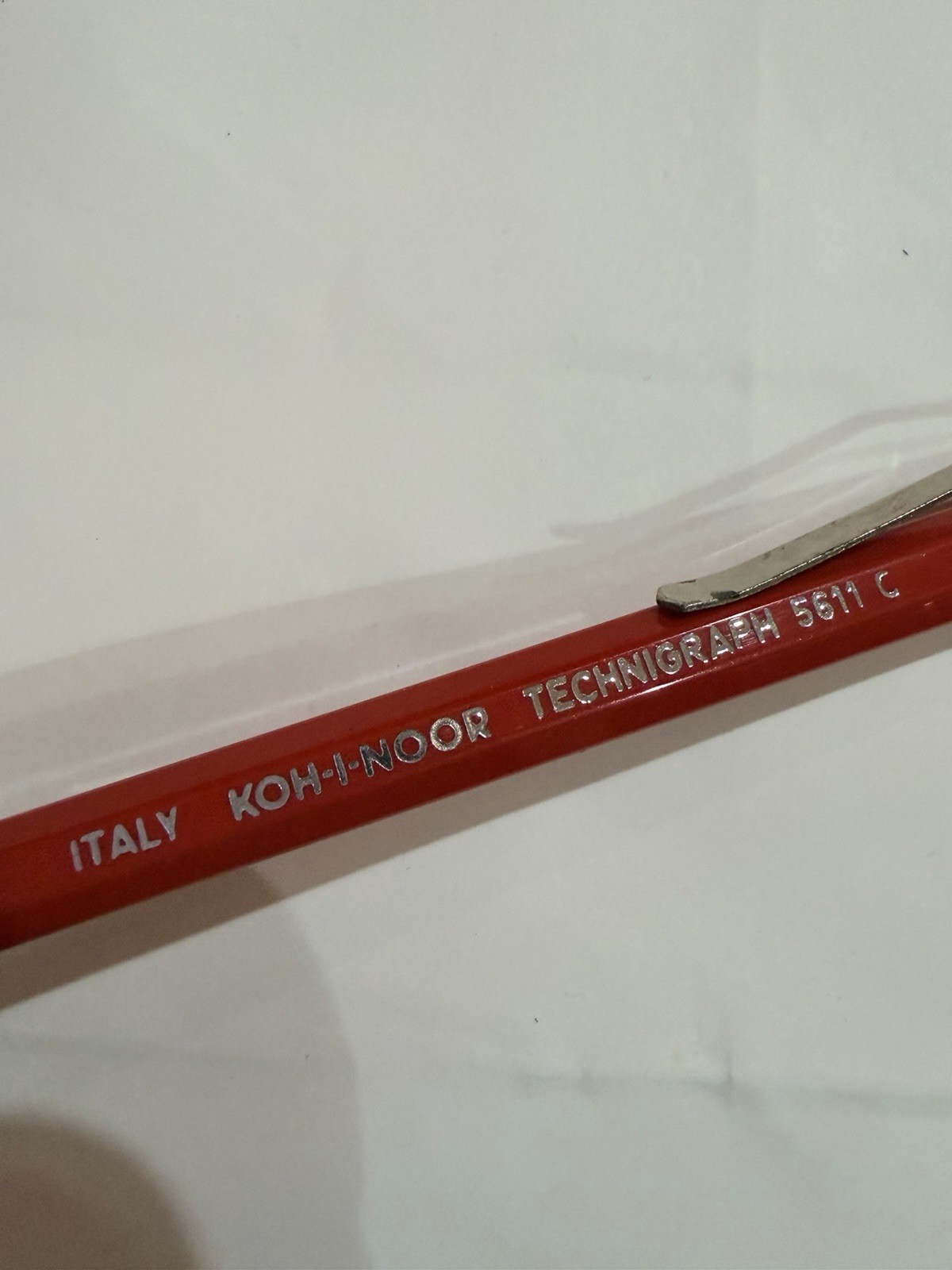 Koh-I-Noor Technigraph 5611 C Mechanical Pencil Red Vintage Italy Rare Find