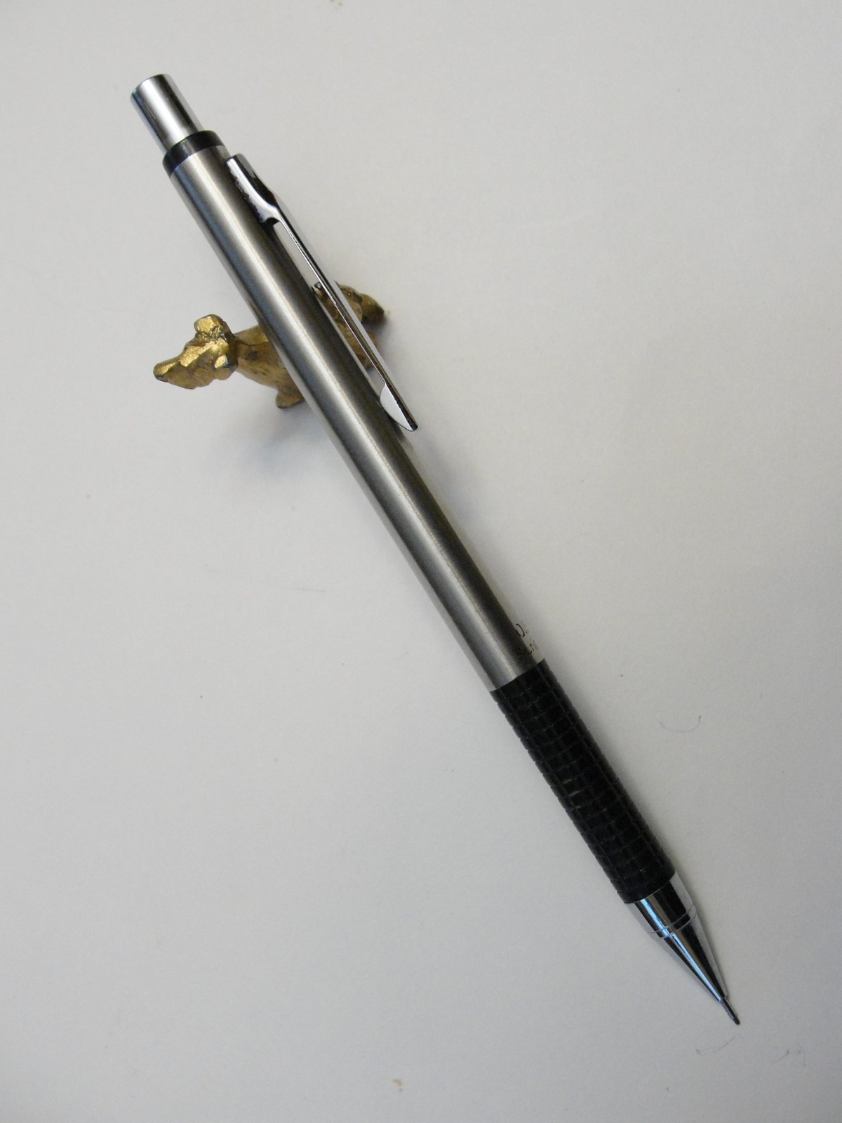 Scripto P350 Black Brushed Chrome 0.5mm Mechanical Pencil Sleeve Protector