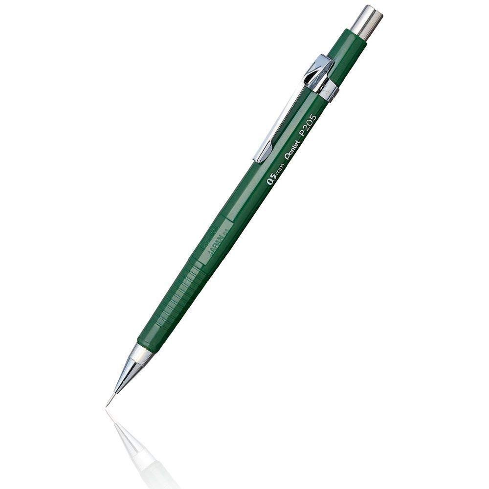 Precision Drafting Pencils Pack of 3 0.5mm Metallic Grip Black Burgundy Green
