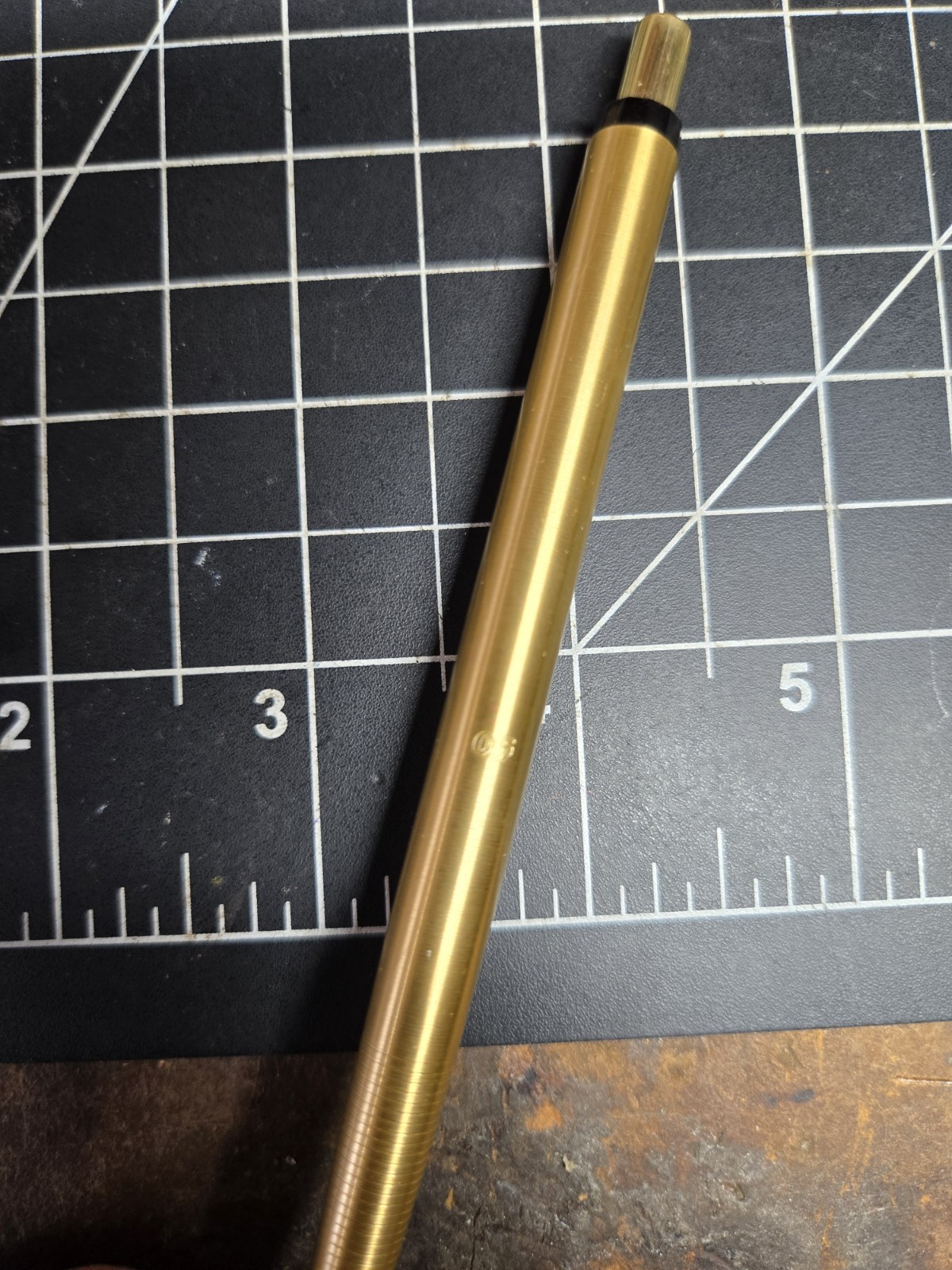 vtg pentel gold tone mechanical lead pencil .5 5