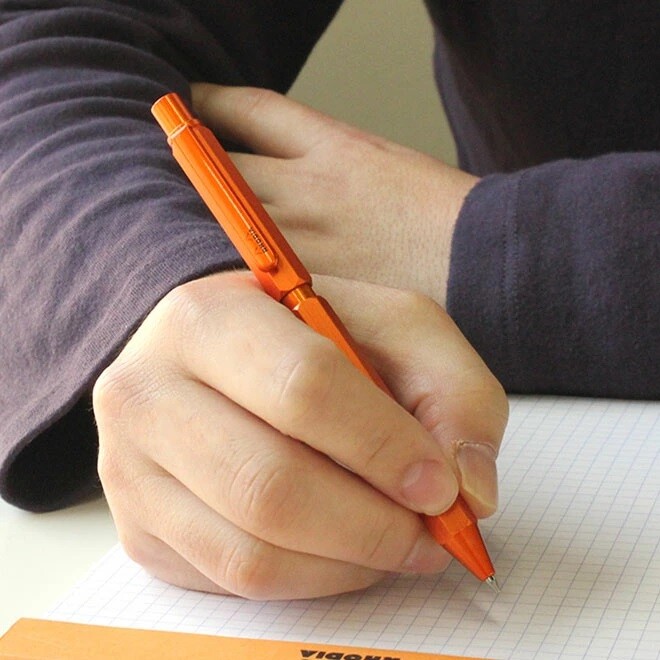Rhodia Multi Mechanical Pencil 0.5mm Ballpoint Pen B/R Script Hexagonal Orange