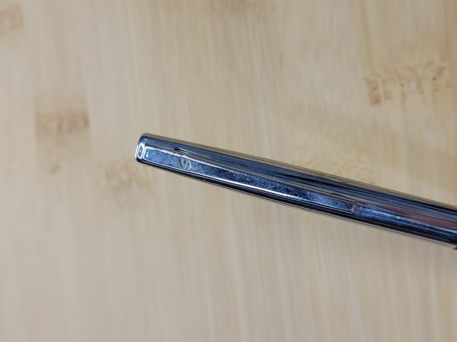 Vintage Scheaffer Mechanical Pencil “Here Use My Scheaffer” WORKS Chrome Black