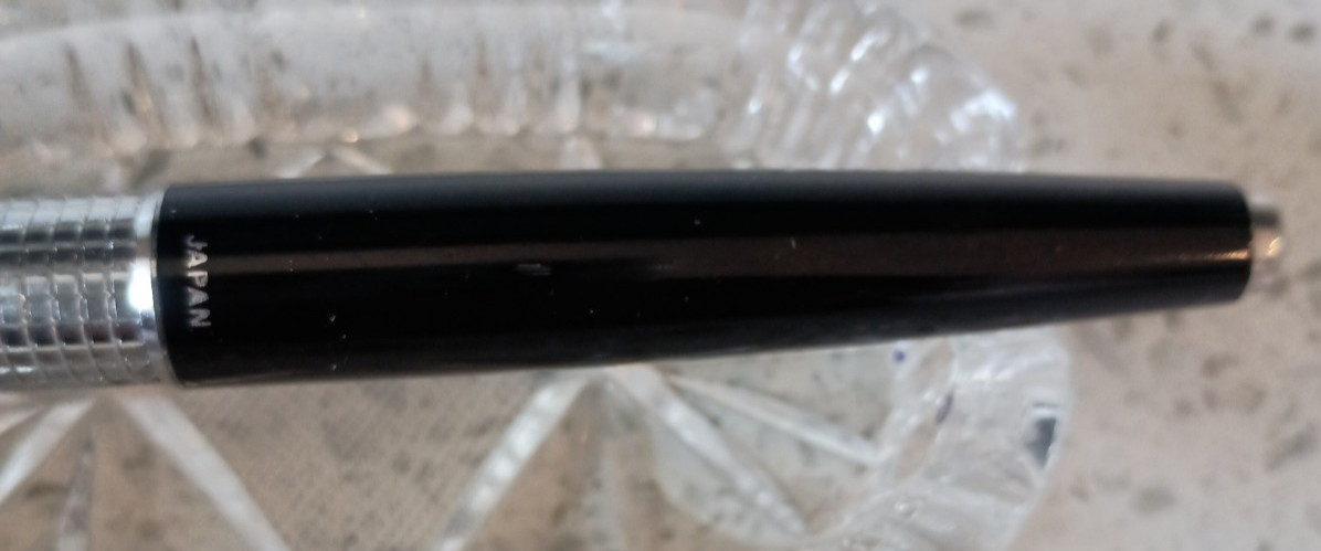 Vintage Pentel 5 Sharp Kerry Capped Mechanical Pencil 0.5mm Black Silver Japan
