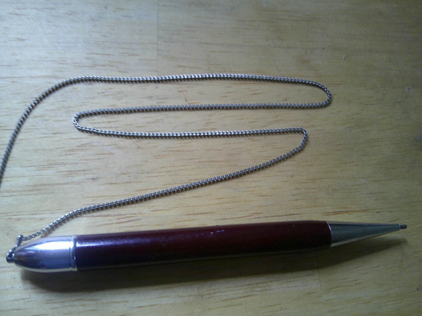 Unusual Vtg Retracting Chain Pin Antique Mechanical Golf Pencil VVGC Rare