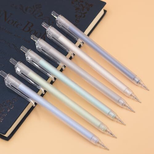 0.7mm Cute Mechanical Pencil Set 12 PCS Pastel Mechanical Pencils With 1