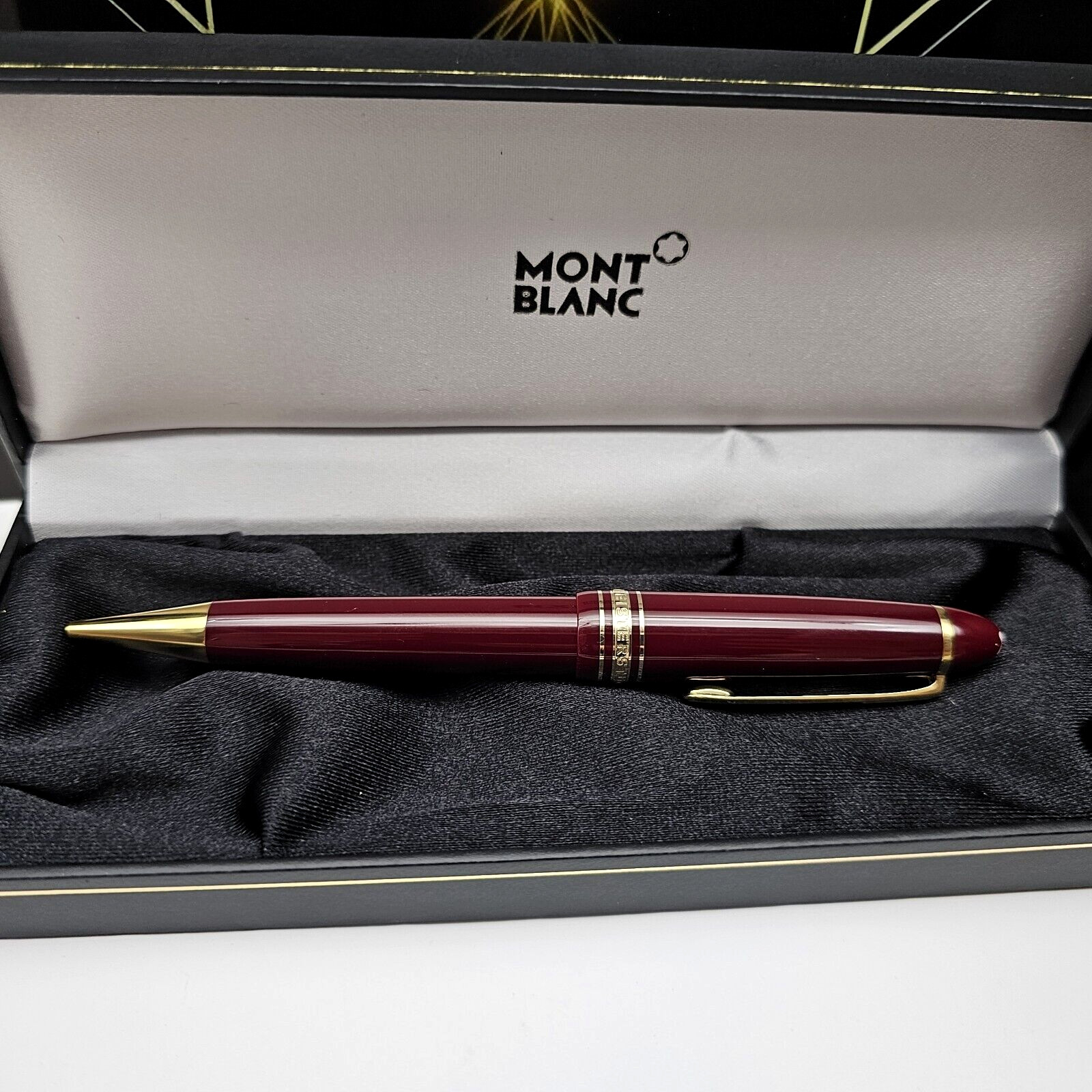 MONTBLANC Meisterstuck 167R LeGrand Burgundy / Red 0.9 mm Mechanical Pencil NEW!