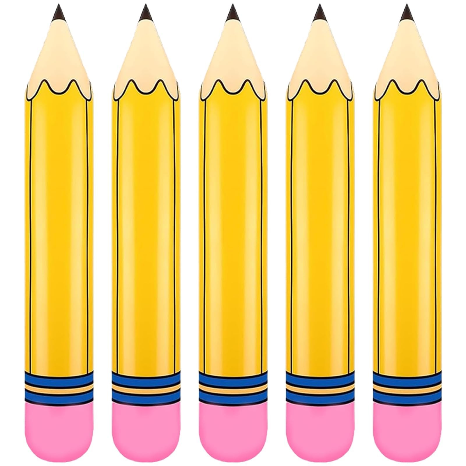Giant Pencil Balloons Back to Decorations 27’’ Inflatable Yellow Pencil Ballo…