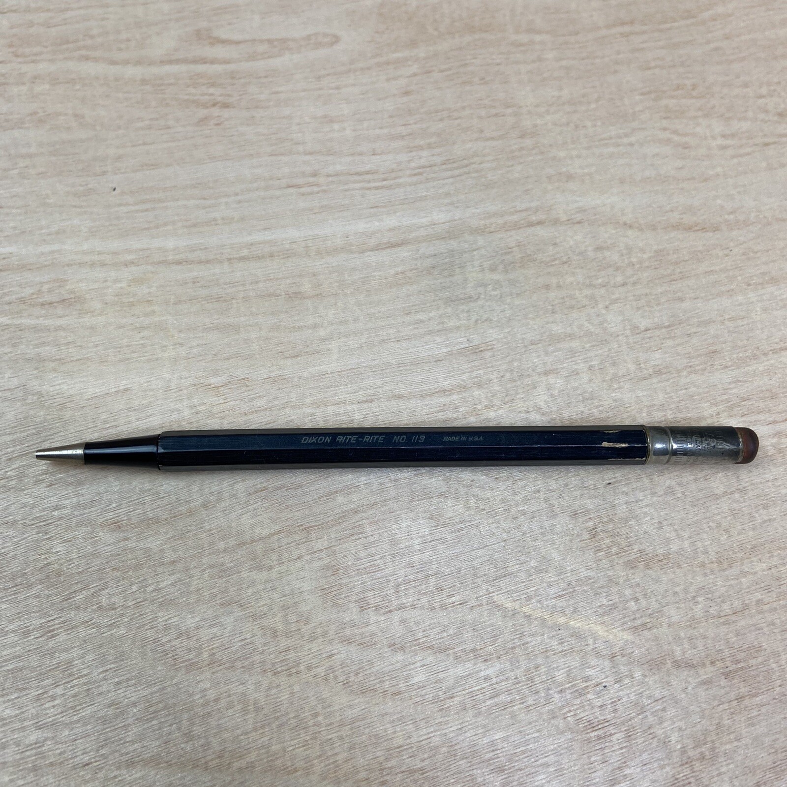 Vintage Black Dixon Rite Rite Mechanical Pencil # 119 US Government