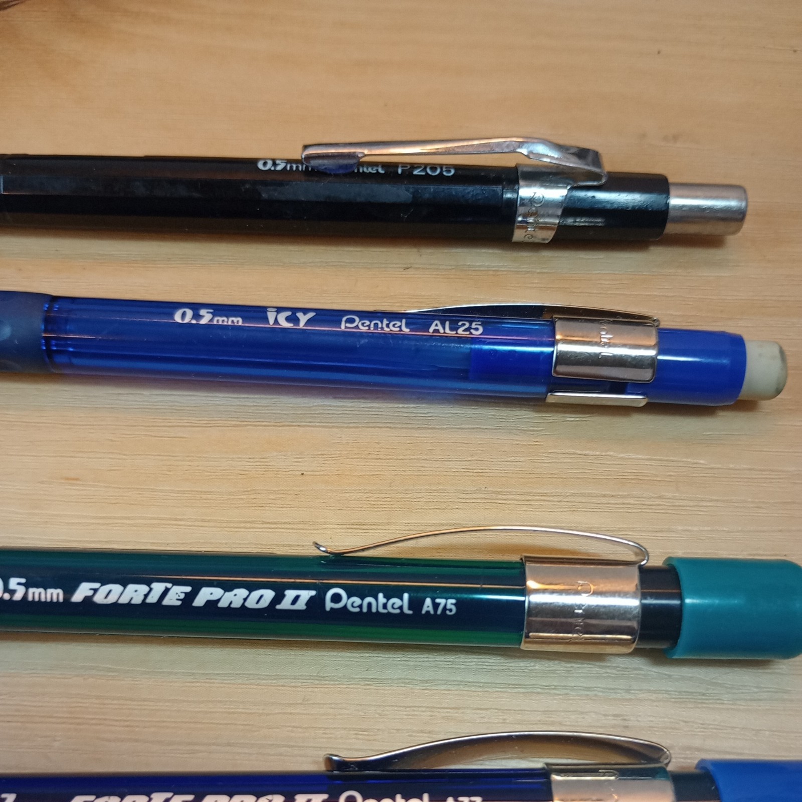 Vintage Pentel Japan Mechanical Pencil Set of 4 AL25 P205 A75 A77
