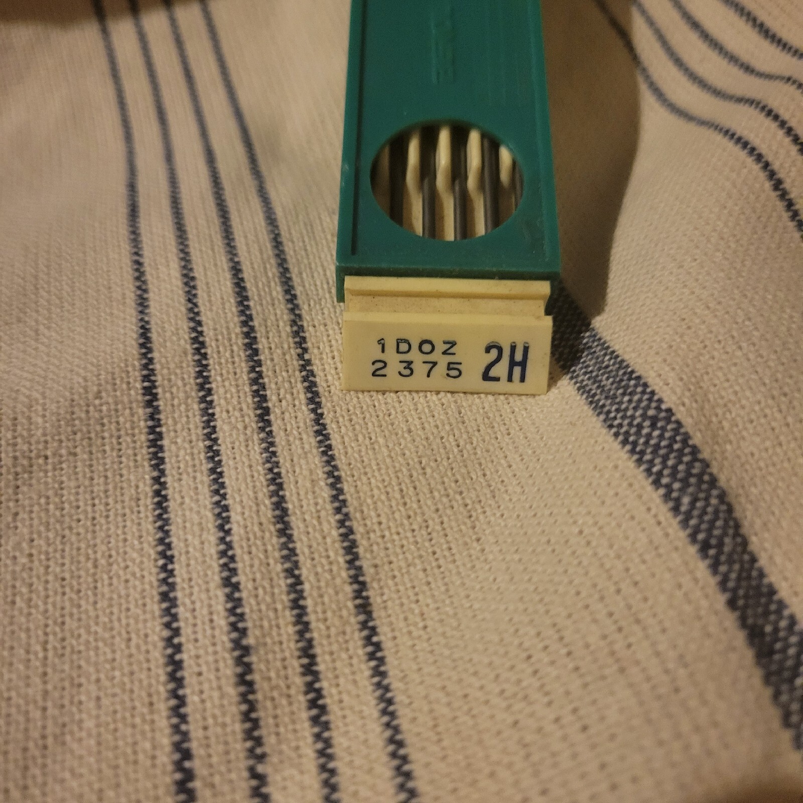 Vtg Berol Turquoise Eagle Drawing Leads 8 Leads Plastic Hardcase 2375 2H