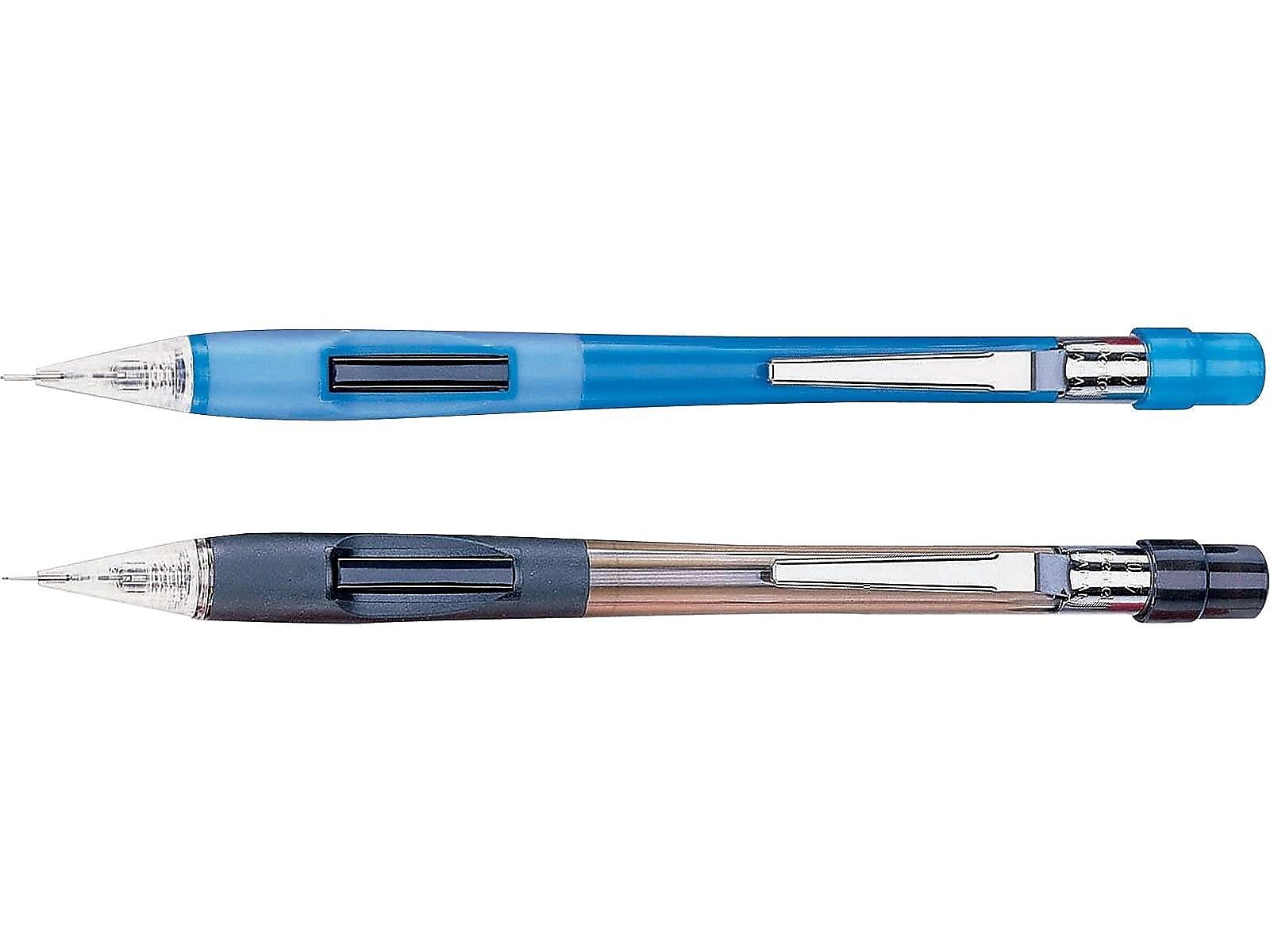 Pentel Side Advance Mechanical Pencil 2 Pack Blue Latex Free Grip HB Lead