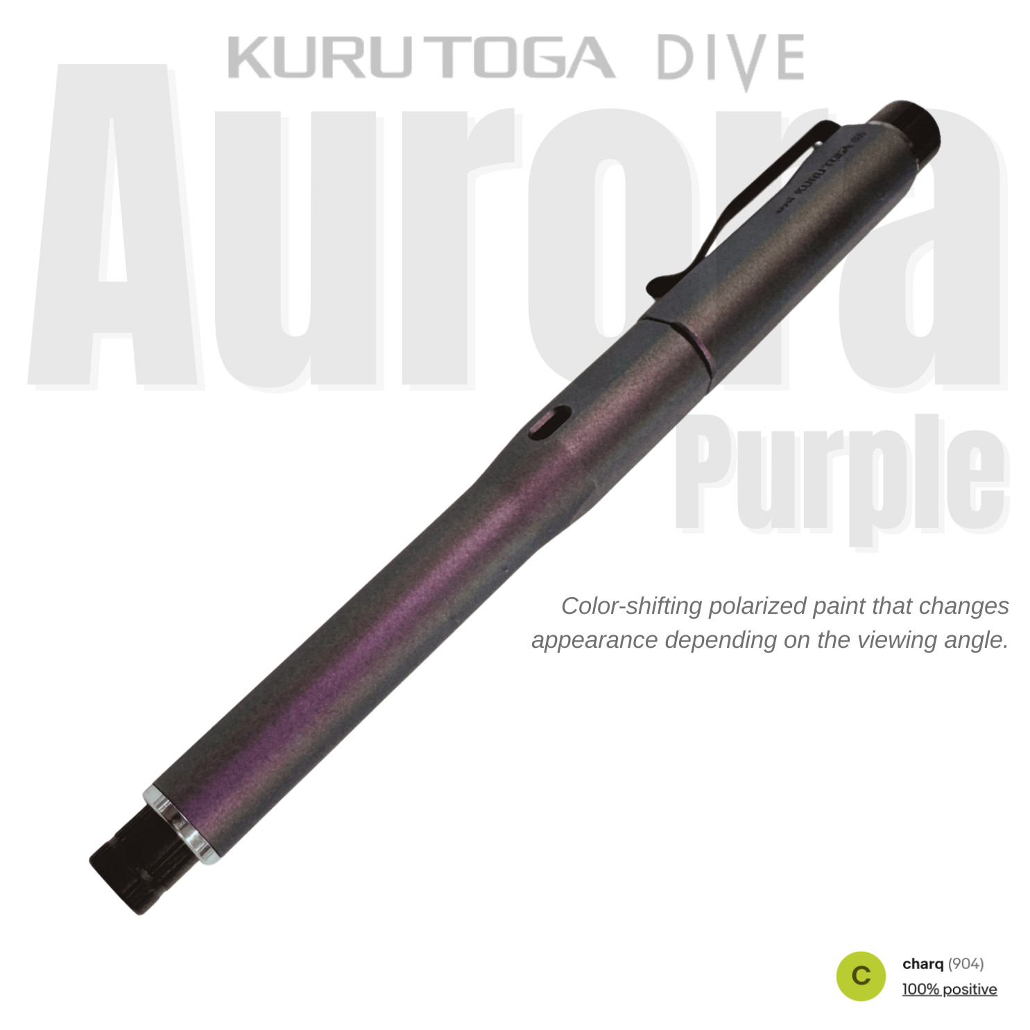 Mitsubishi Pencil Kuru Toga Dive, Aurora Purple, 0.5mm -=New=-