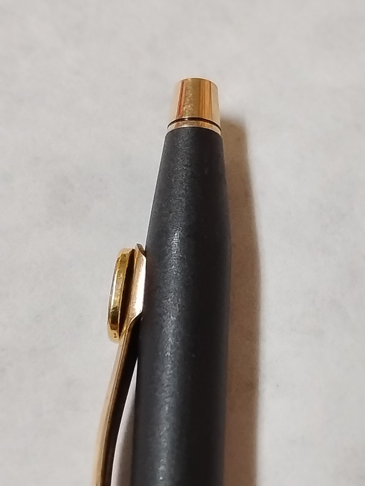 Vintage Cross Matte Black Gold Trim Mechanical Pencil J&L Steel Emblem Works #L2