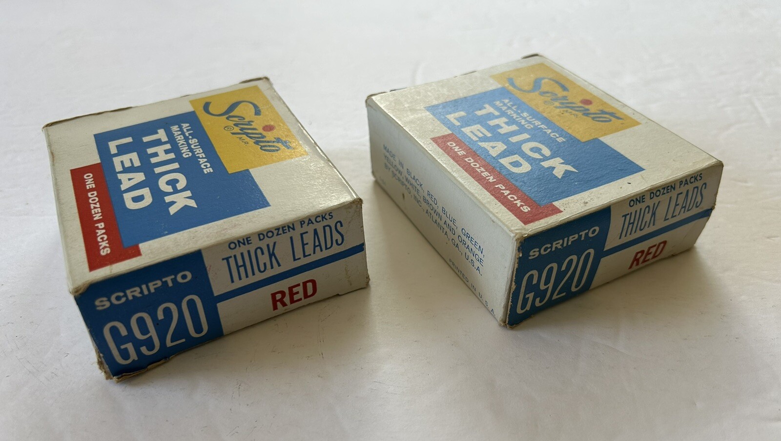 Vintage Lot of 24 Scripto Thick Leads G920 Red ~ Missing One Lead