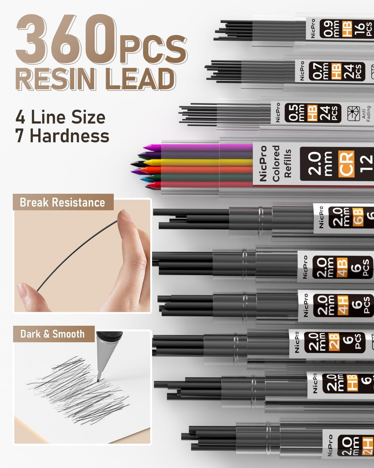 35PCS Art Mechanical Pencil Set, 3 PCS Metal Drafting Pencil 0.5 Mm & 0.7 Mm & 0