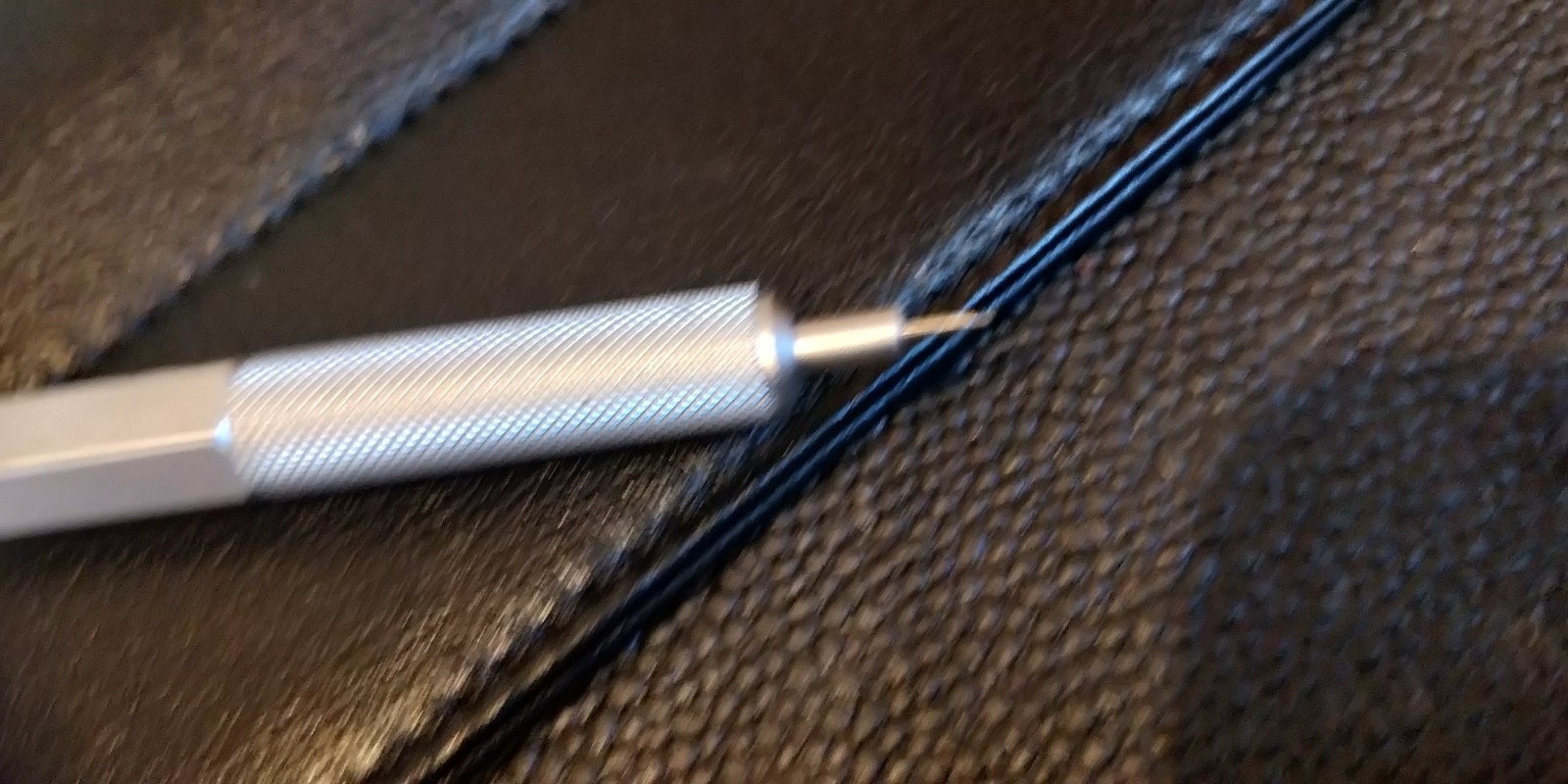 Rotring Levenger Lead Holder Mechanical Pencil with Leather Pouch