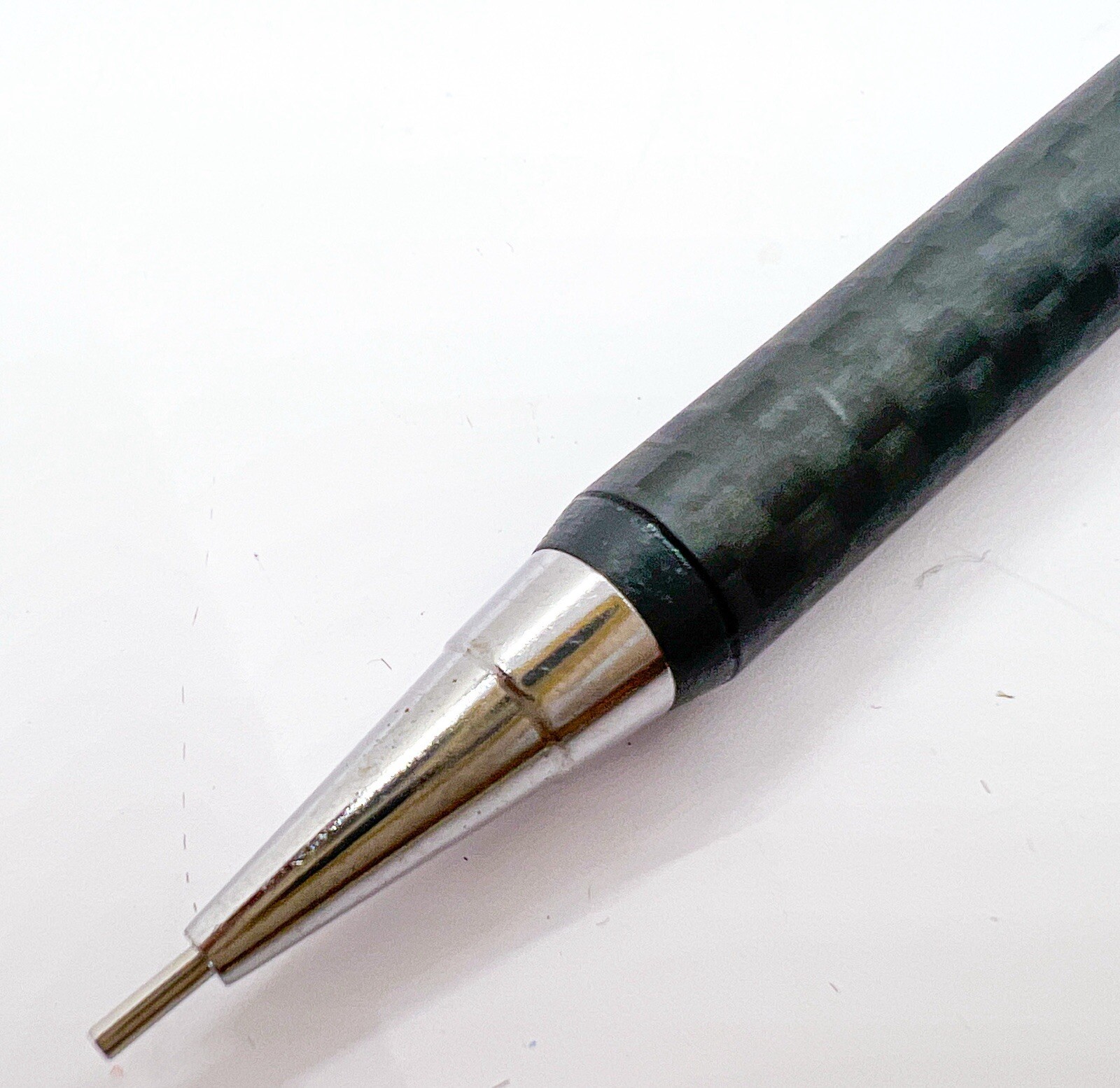 New carbon fiber MECHANICAL PENCIL 0.7 0.7mm Push Drafting Fully Functional
