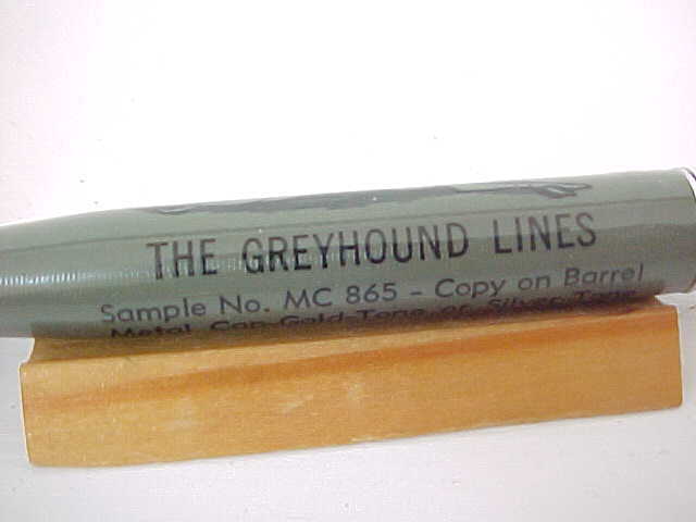 Rare 1950’s RITEPOINT Mechanical Pencil THE GREYHOUND BUS LINES SALESMAN SAMPLE