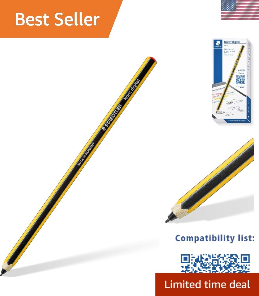 Noris Digital Classic EMR Stylus, 0.7mm Tip, 4096 Pressure Levels, No Chargin…