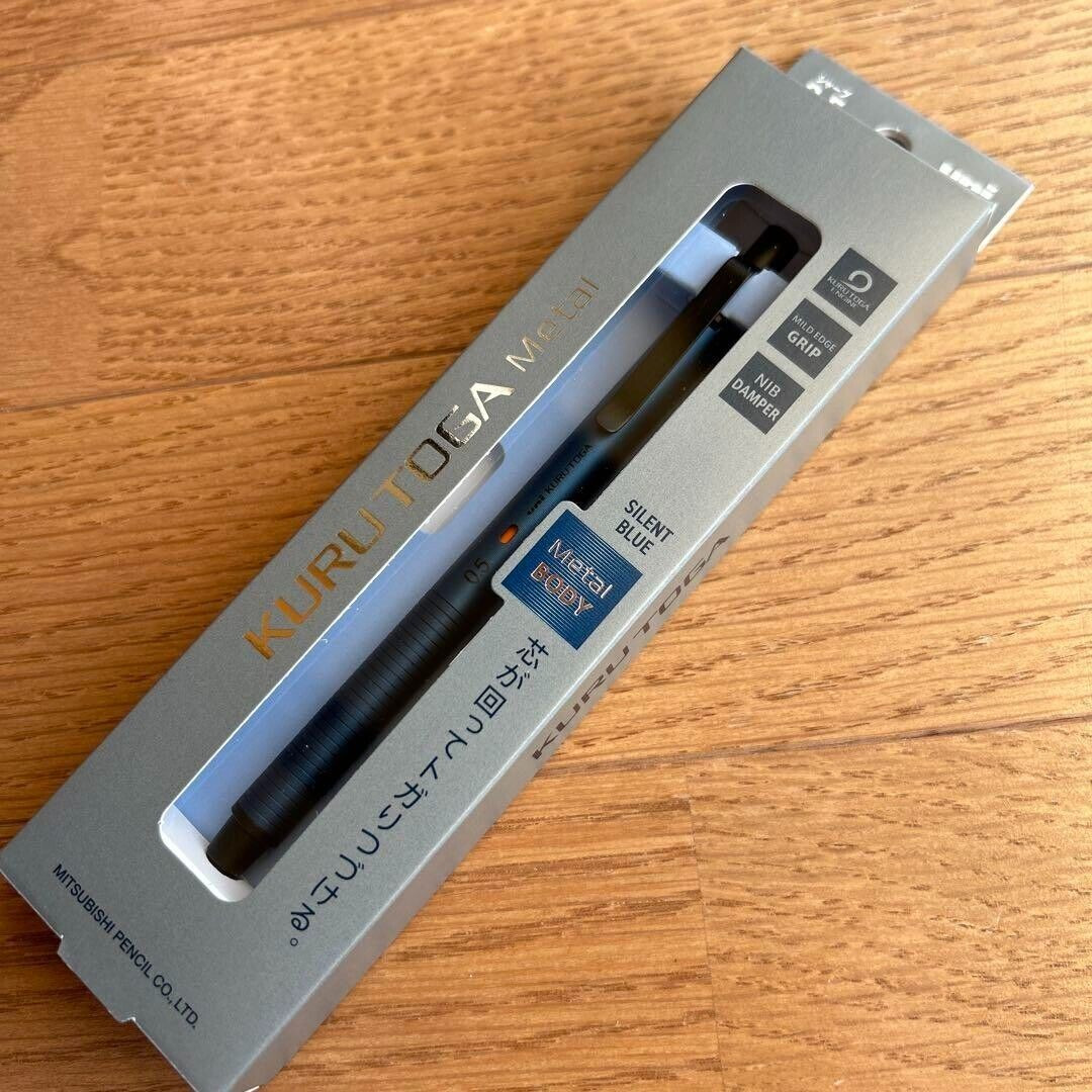 Uni Kuru Toga Metal Mechanical Pencil 0.5 M5-KH Silent Blue Mitsubishi