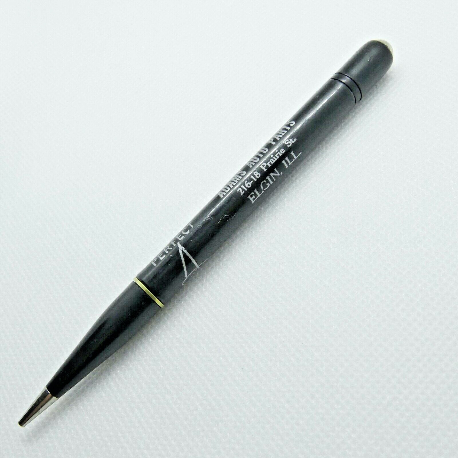 Vintage Adams Auto Part Advertising Mechanical Pencil 216-18 Prairie St Elgin IL