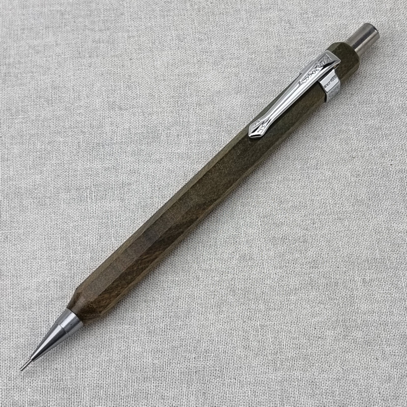 Hand Crafted Pentel P-205(0.5mm) Mechanical Pencil with Octagonal Wood Barrel