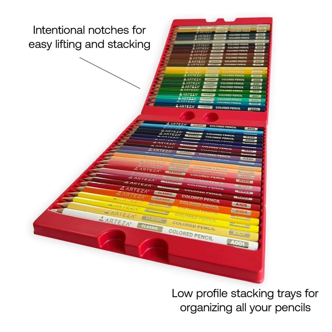 Arteza Colored Pencils, 48 Colors, Soft, 1 Count (Pack of 48), Multicolor