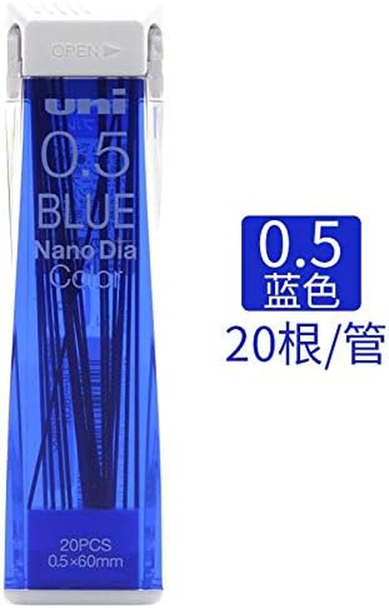 Uni Nanodia Color Mechanical Pencil Leads 0.5Mm 7 Color Set, 7 Pack/Total 140 Le