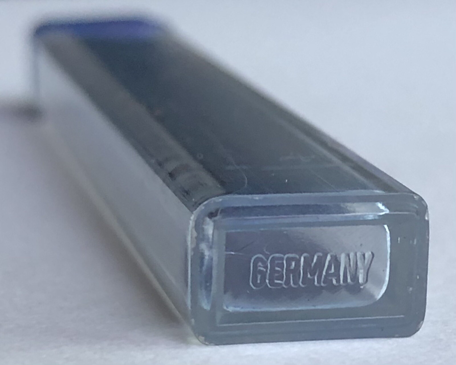 Vintage A. W. FABER Mechanical Pencil Lead Blue .9mm 2.75″ NOS 9pk Tube Germany