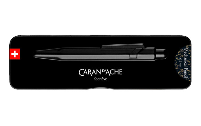 Caran d’Ache 849 Metal Mechanical Pencil in Horse Black – 0.5mm – NEW in Box