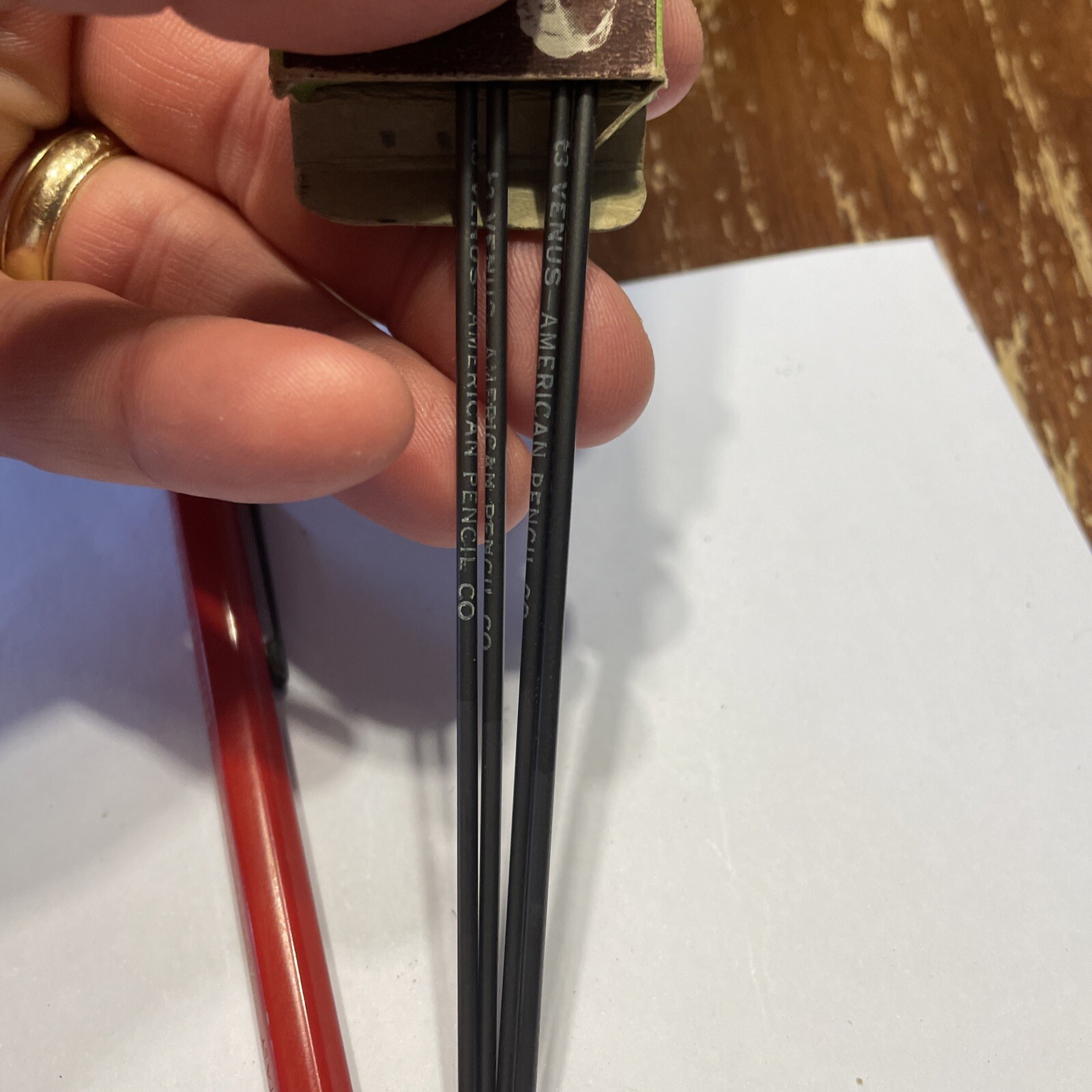 Koh I Noor Technigraph 5611 Drafting Mechanical Pencil Italy Red W/ Refills