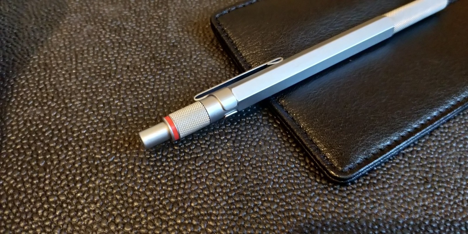 Rotring Levenger Lead Holder Mechanical Pencil with Leather Pouch